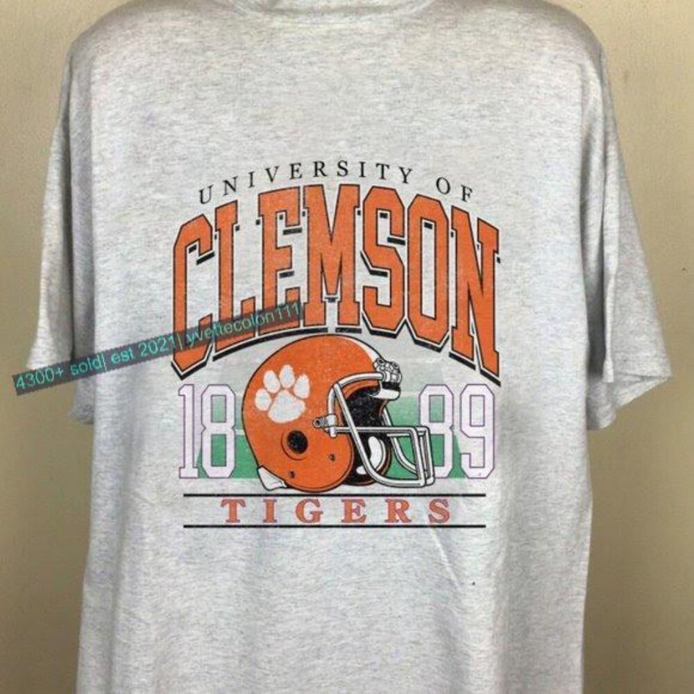 Vintage University of Clemson 1889 Crewneck SHIRT clemson tigers shirt tee